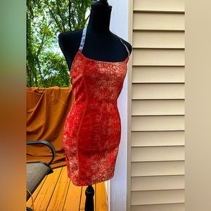 Snake Print Halter dress